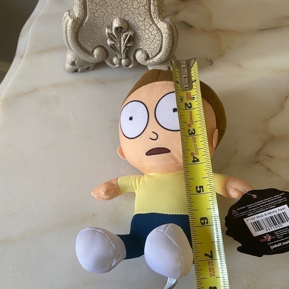 Rick and Morty Toy Factory Adult Swim Plush Stuffed Animal Doll 8” Morty - Picture 12 of 12